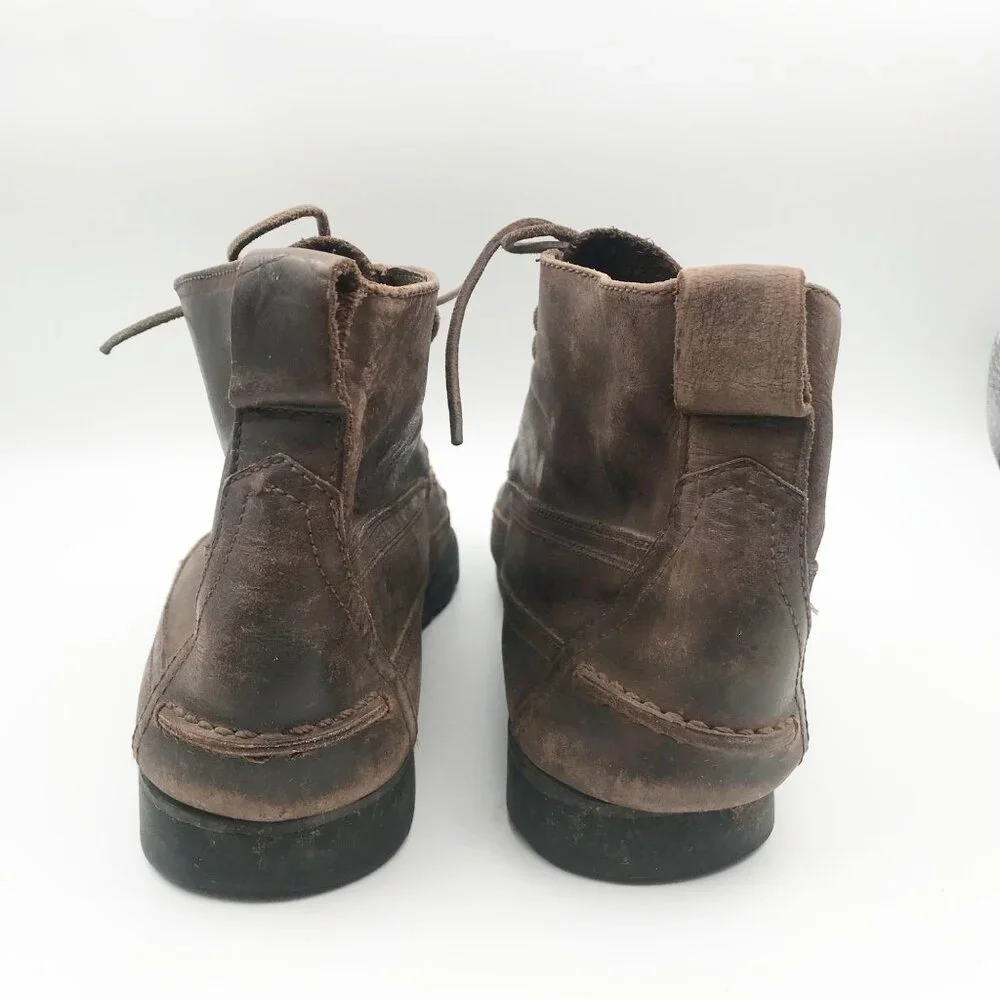 COLORADO Brown Leather Lace Up Chukka Boots Mens 11